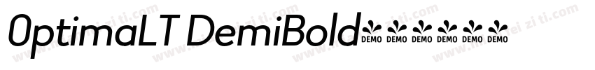 0ptimaLT DemiBold字体转换